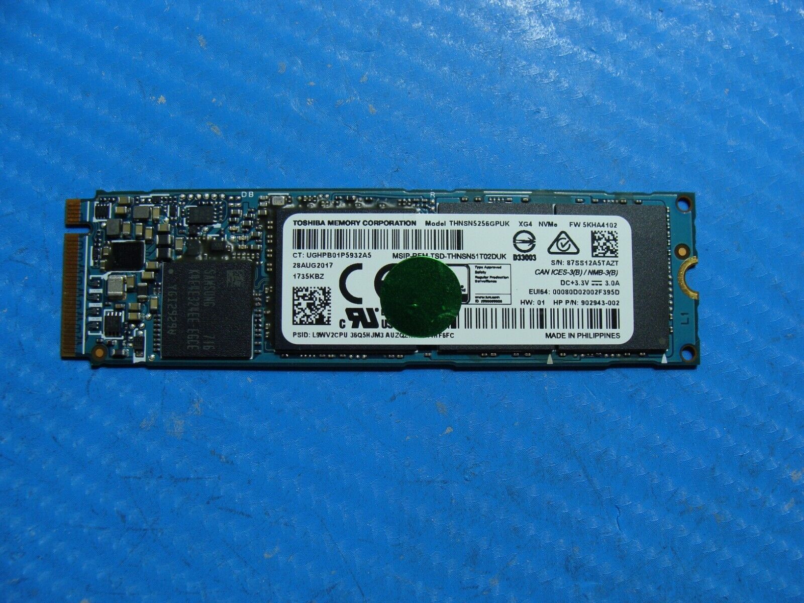 HP 14u G4 Toshiba 256GB NVMe M.2 SSD Solid State Drive THNSN5256GPUK