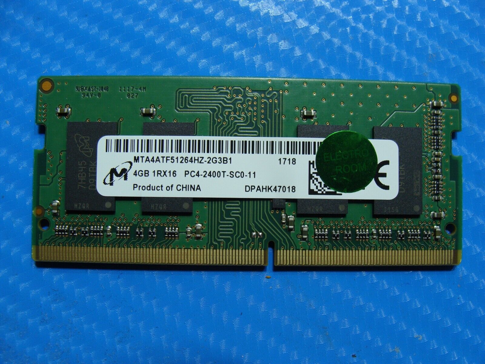 Dell 15-3567 Micron 4GB 1Rx16 PC4-2400T Memory Ram SO-DIMM MTA4ATF51264HZ-2G3B1