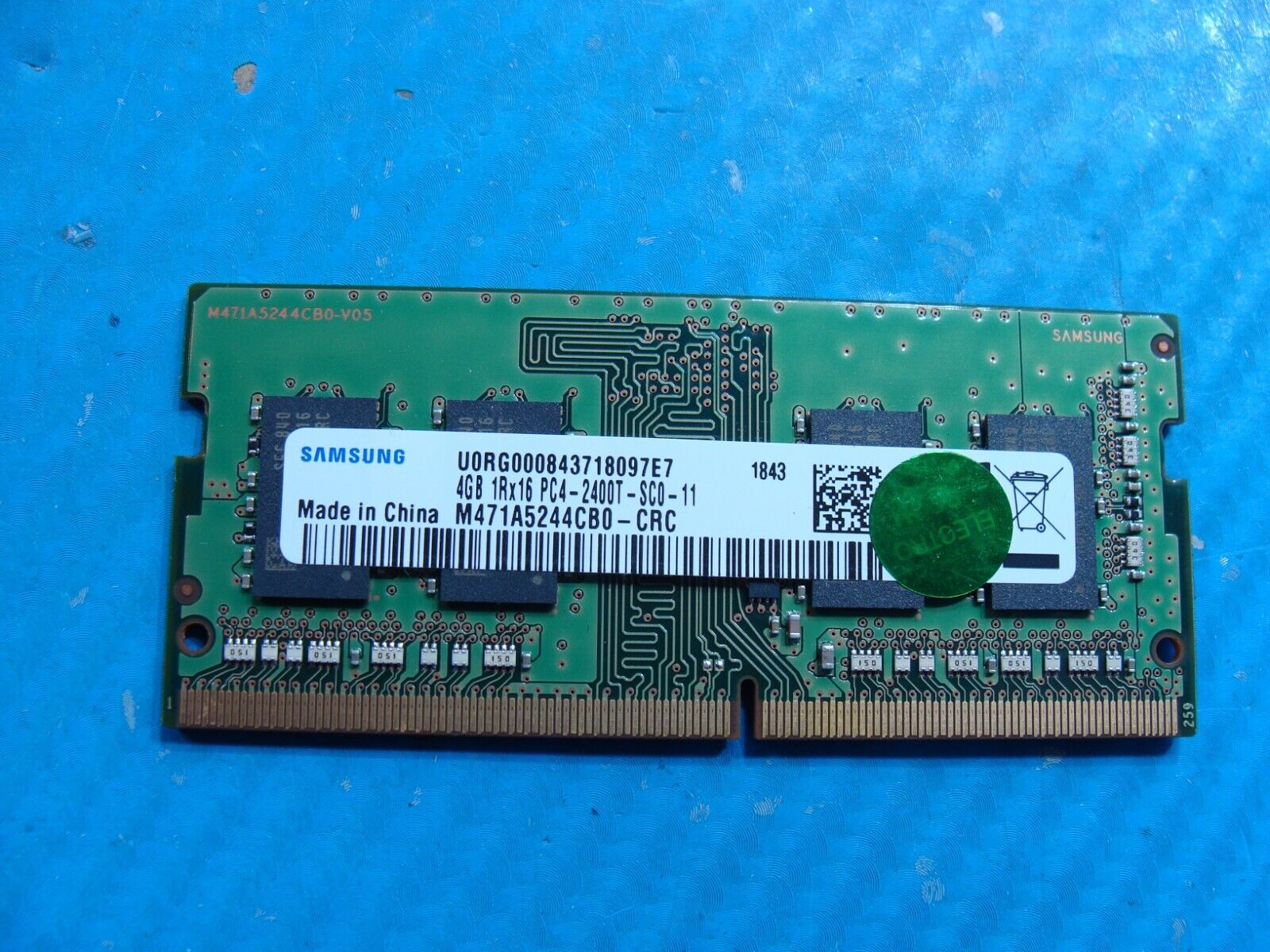 Lenovo E485 Samsung 4GB 1Rx16 PC4-2400T Memory RAM SO-DIMM M471A5244CB0-CRC