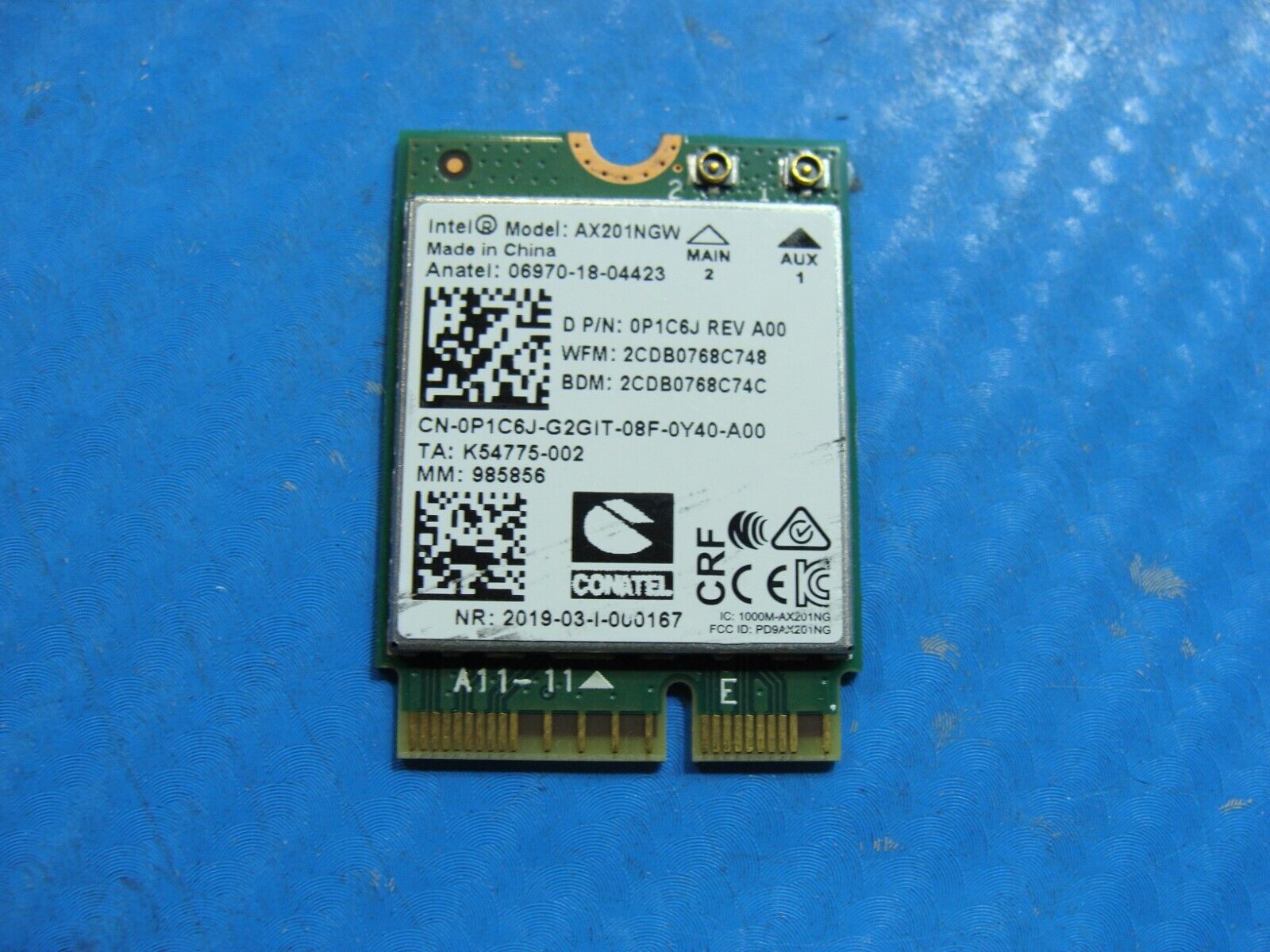 Dell Latitude 12.3” 7210 2-in-1 Genuine Laptop Wireless WiFi Card AX201NGW P1C6J