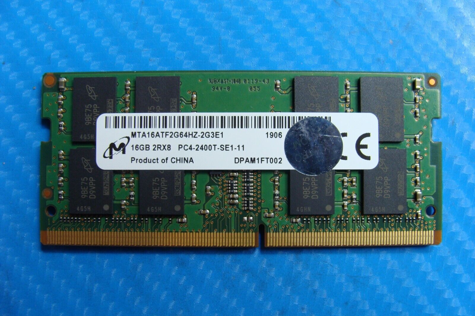 $47.99 | Dell 7390 Micron 16Gb 2Rx8 Memory Ram So-Dimm pc4-2400t mta16atf2g64hz-2g3e1