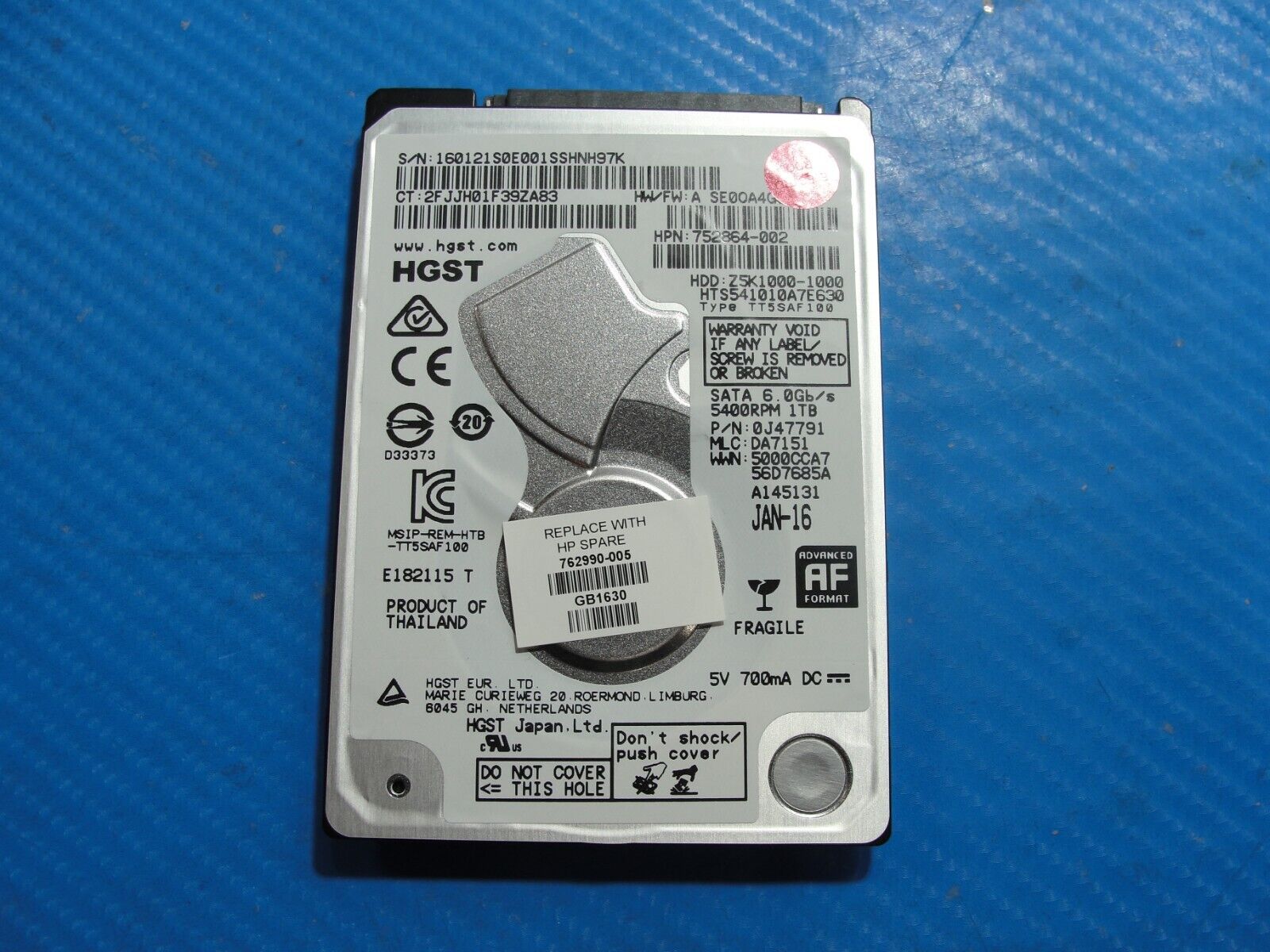 HP m6-w105dx HGST 1TB SATA 2.5