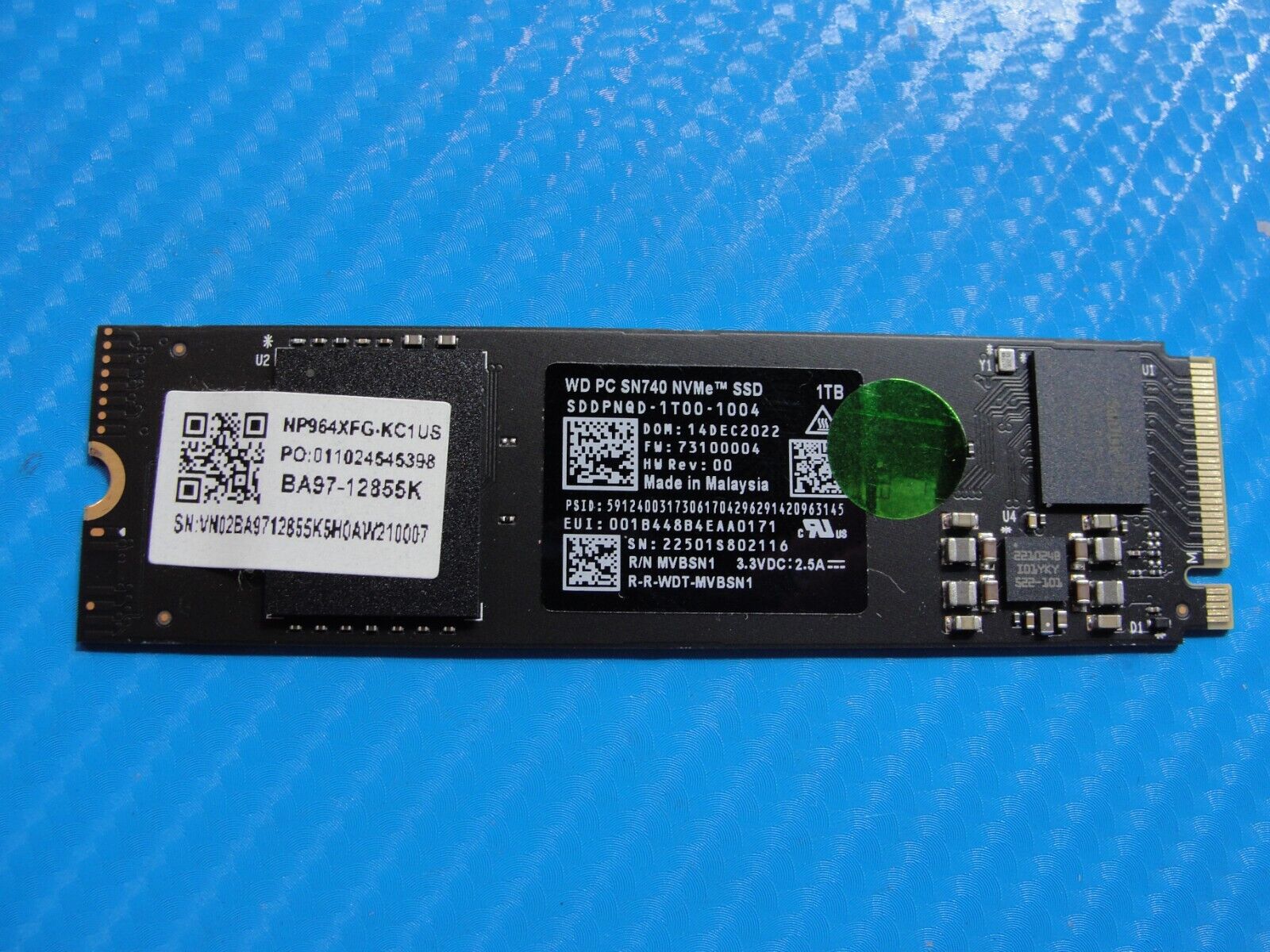 Samsung NP964XFG-KC1US WD 1TB NVMe M.2 SSD Solid State Drive SDDPNQD-1T00-1004