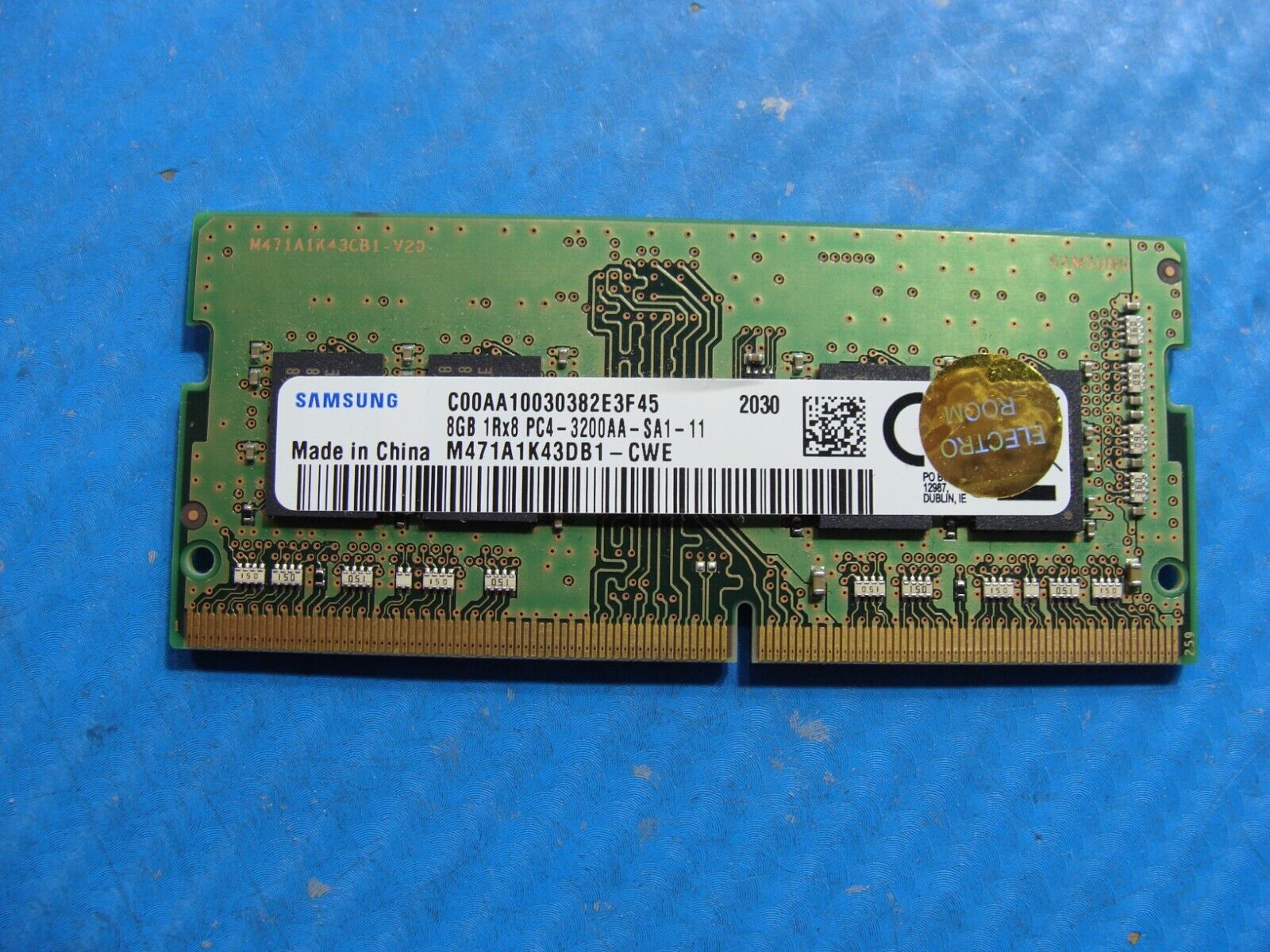 HP 14m-dw0023dx Samsung 8GB 1Rx8 PC4-3200AA Memory RAM SO-DIMM M471A1K43DB1-CWE