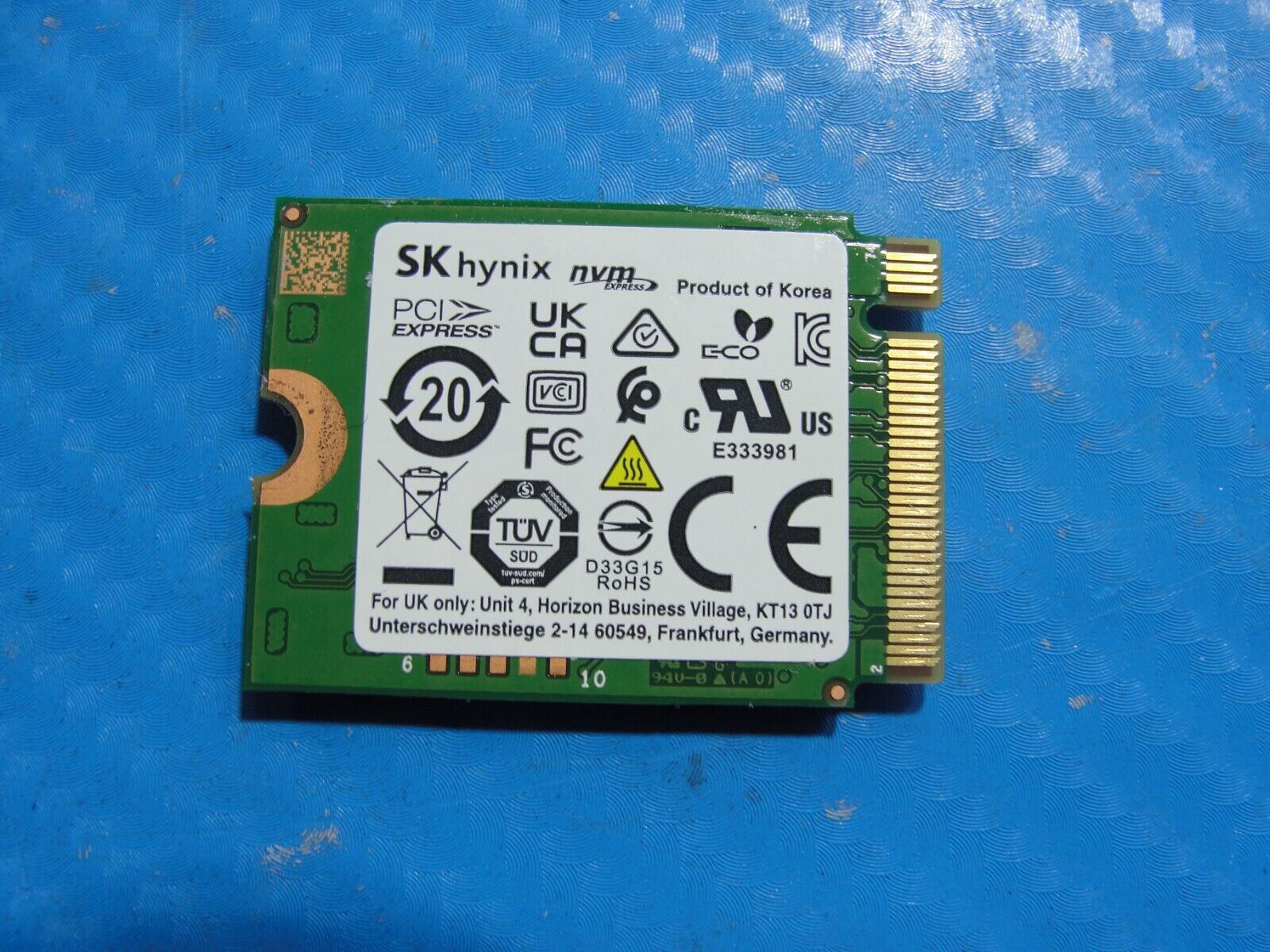 Dell 3080 MFF SK Hynix 256GB NVMe M.2 SSD Solid State Drive 0KFV6T