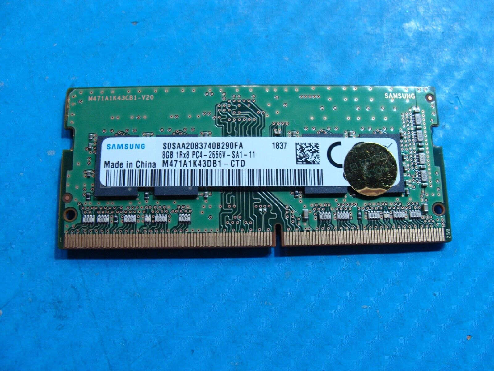 HP 17-by0021dx Samsung 8GB 1Rx8 PC4-2666V Memory RAM SO-DIMM M471A1K43DB1-CTD