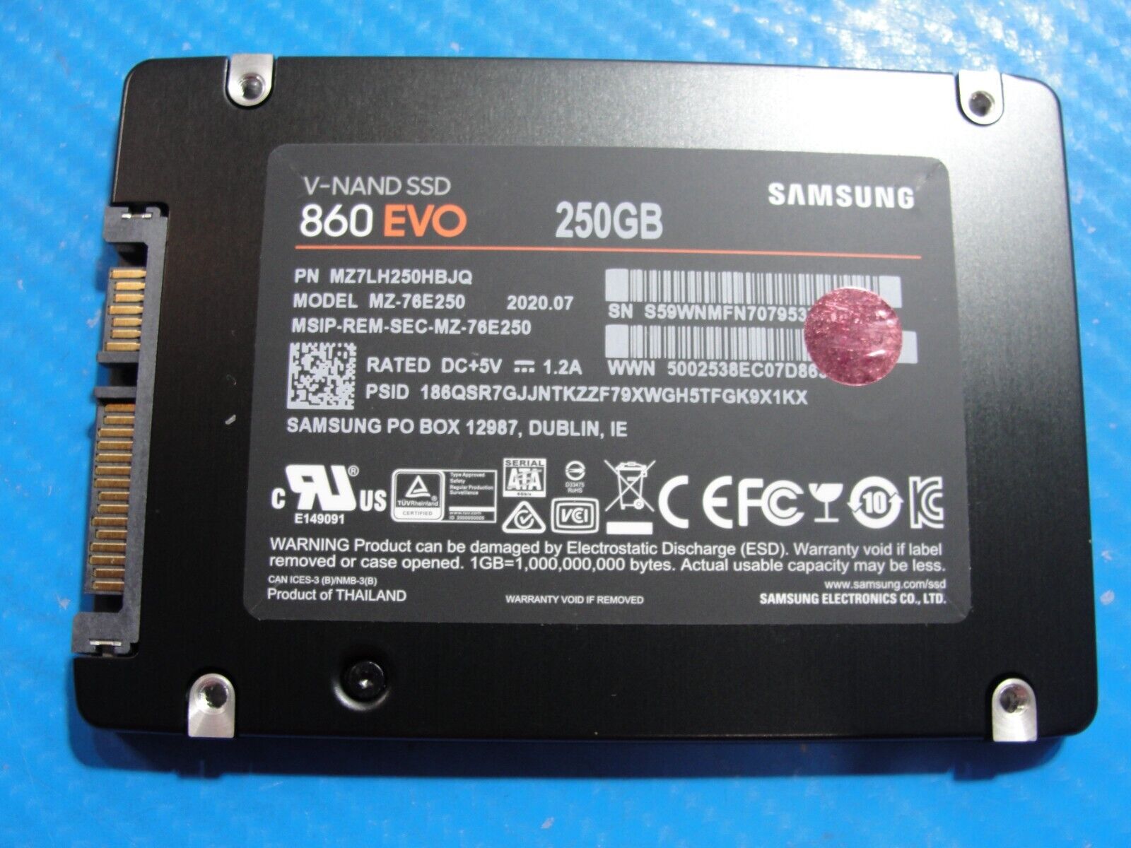 Asus GL552VW-DH71 Samsung 250GB SATA 2.5