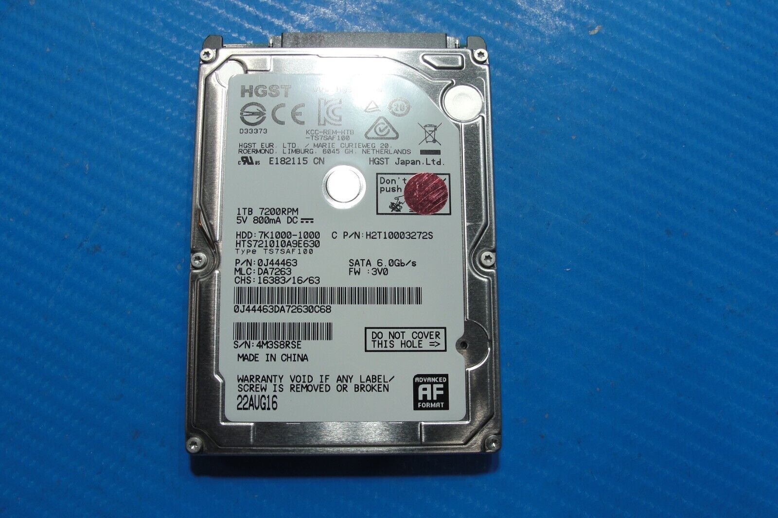 Asus GL702VM HGST 1TB SATA 2.5