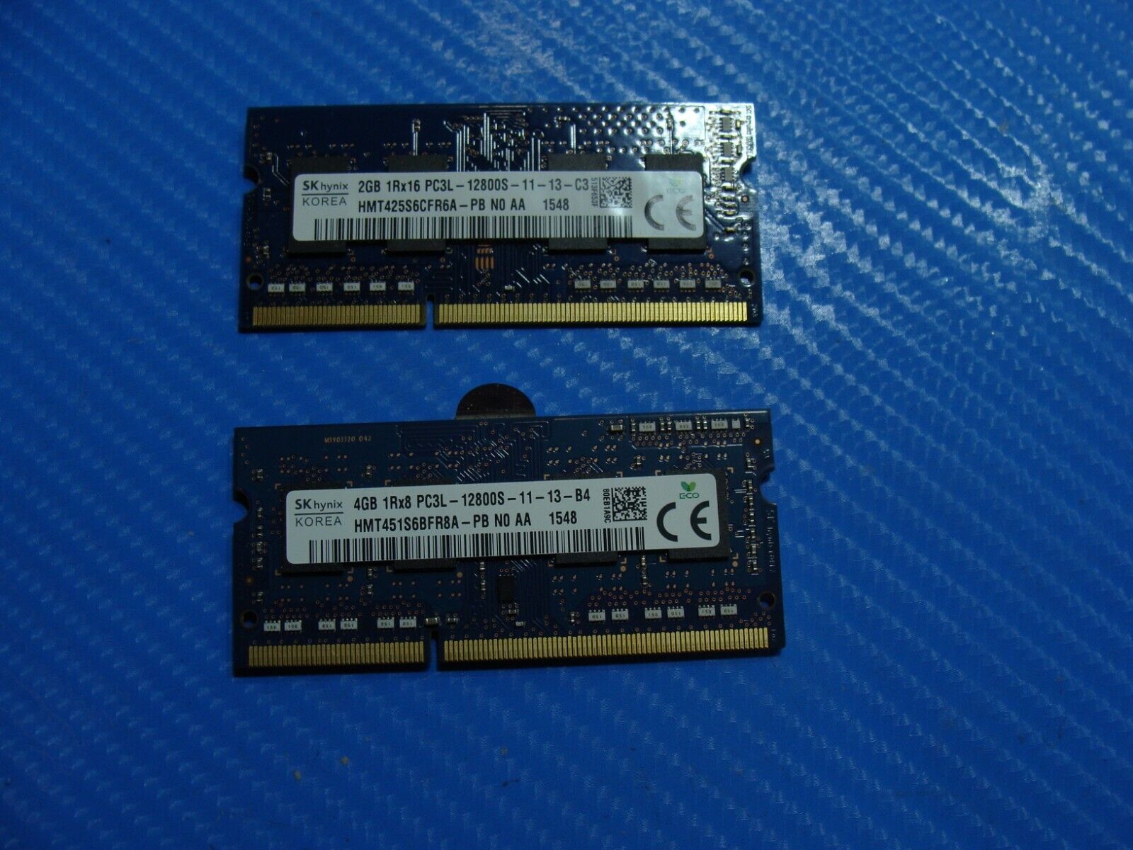 Dell 5558 So-Dimm SK Hynix 6Gb 2Gb&4Gb Memory PC3L-12800S HMT425S6CFR6A-PB