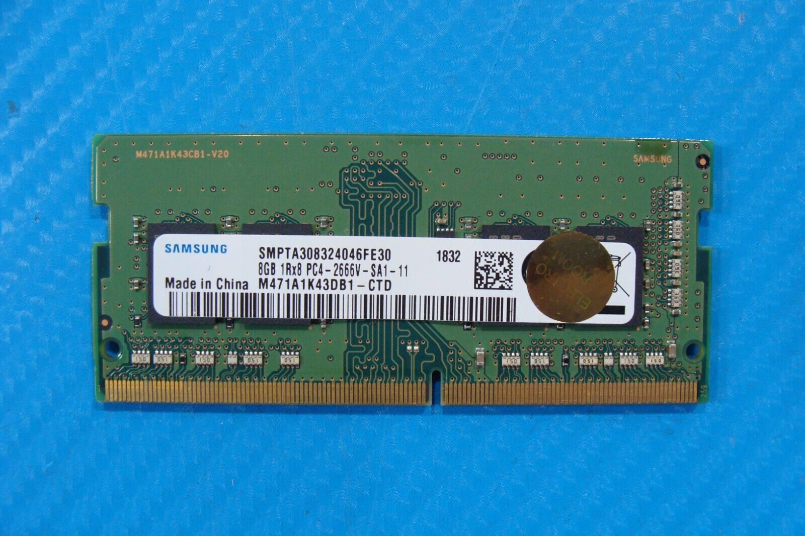 HP 450 G3 Samsung 8GB 1Rx8 PC4-2666V Memory RAM SO-DIMM M471A1K43DB1-CTD