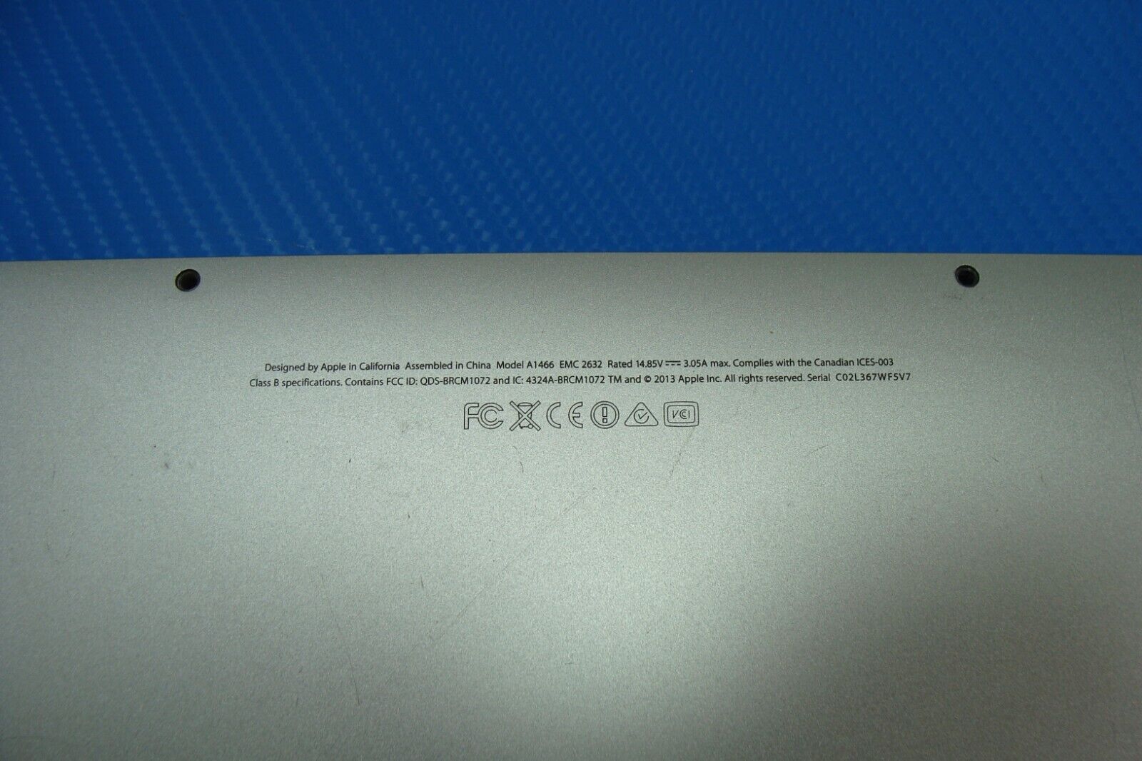 MacBook Air A1466 Mid 2013 MD760LL/A 13