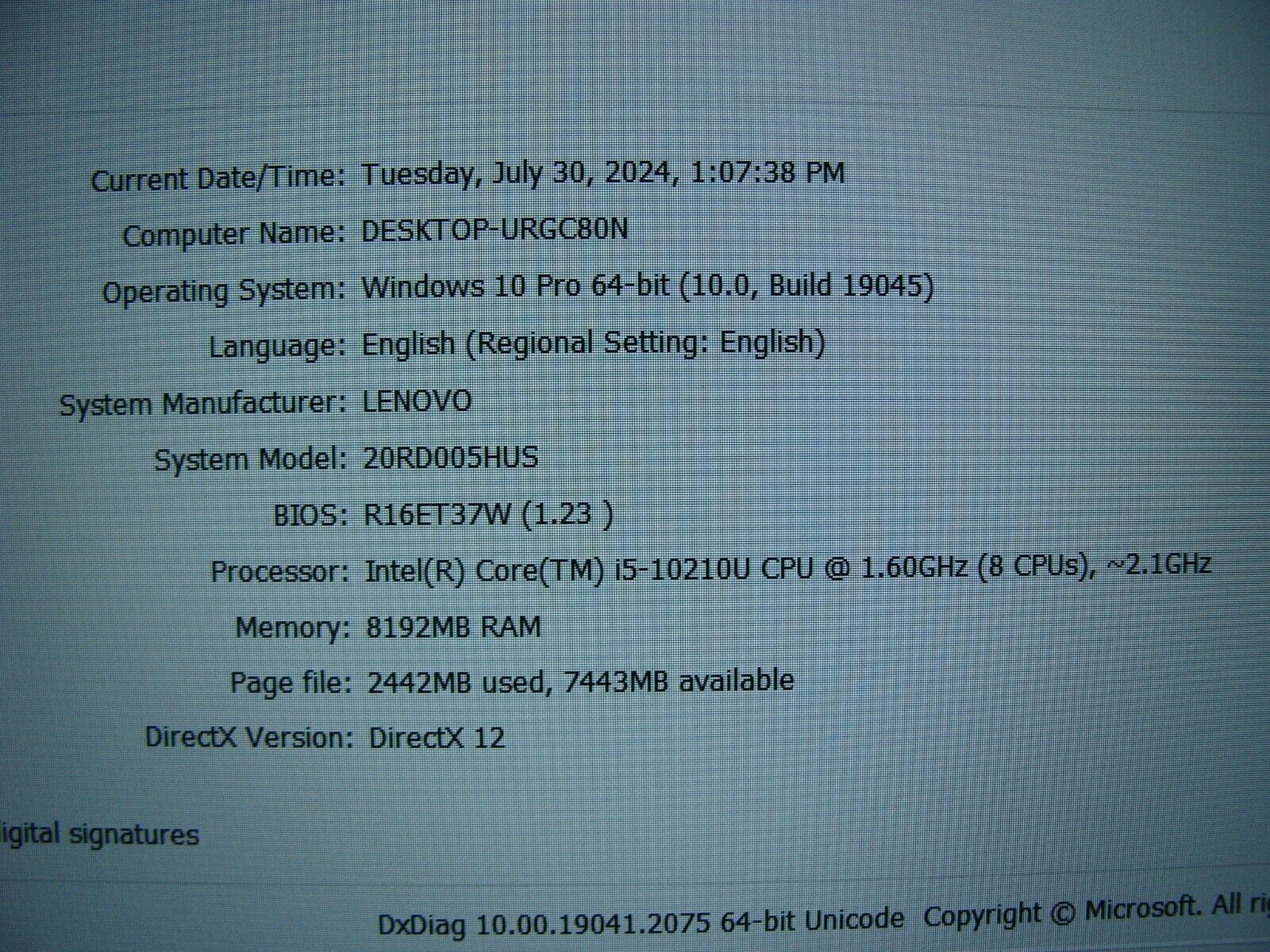 Lenovo ThinkPad E15 Laptop 15.6