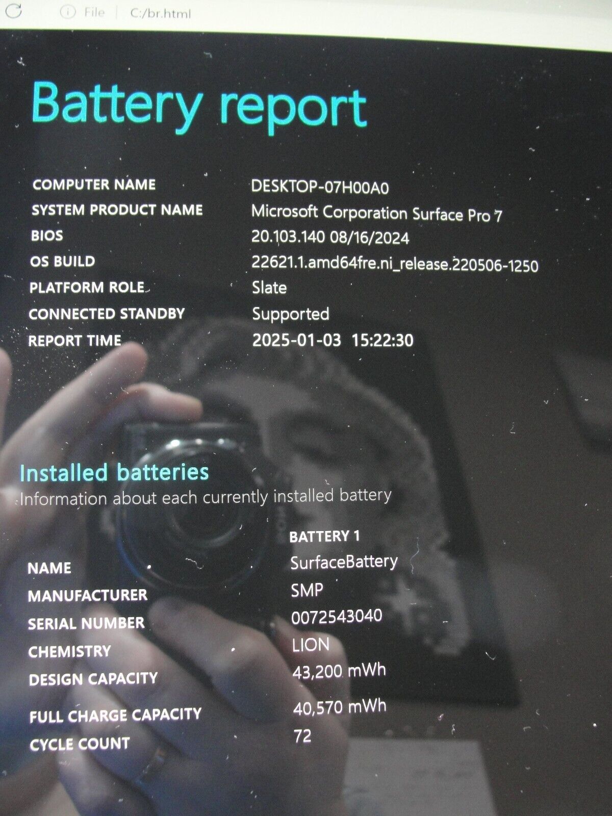 Microsoft Surface Pro 7 1866 12.3