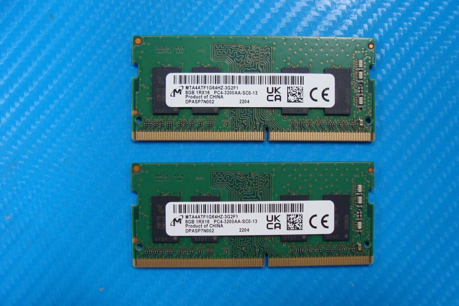 HP 14 G8 Micron 16GB 2x8GB PC4-3200AA Memory RAM SO-DIMM MTA4ATF1G64HZ-3G2F1