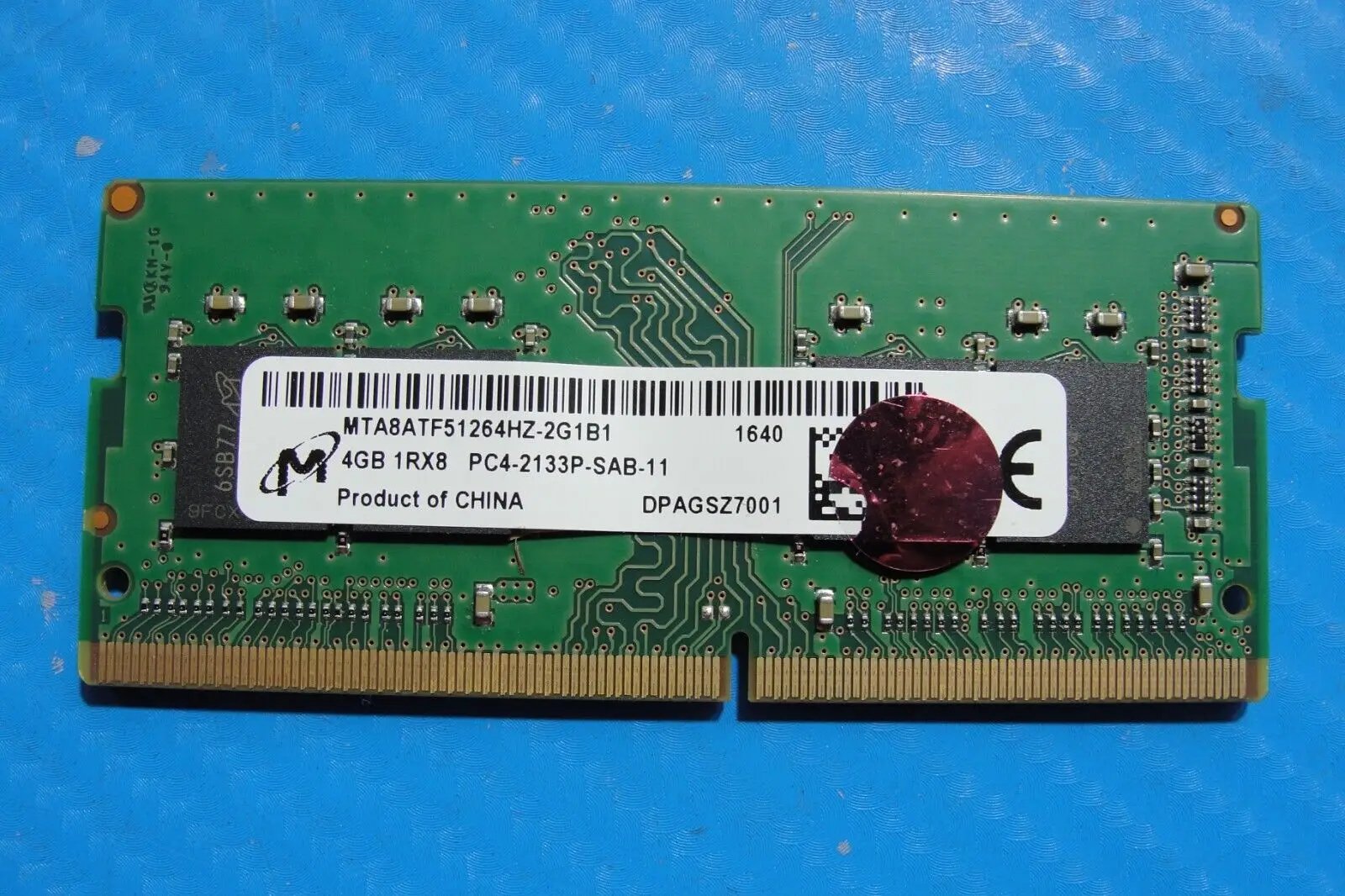 Dell 7480 Micron 4GB 1Rx8 PC4-2133P Memory RAM SO-DIMM MTA8ATF51264HZ-2G1B1