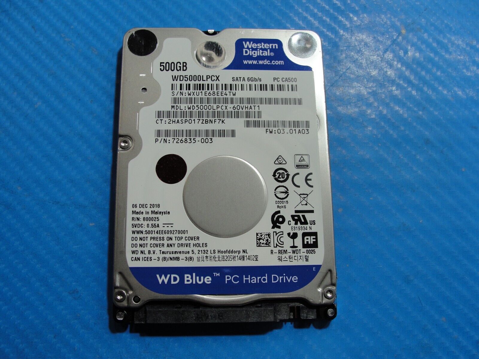 HP 14m-cd0001dx WD Blue 500GB SATA 2.5