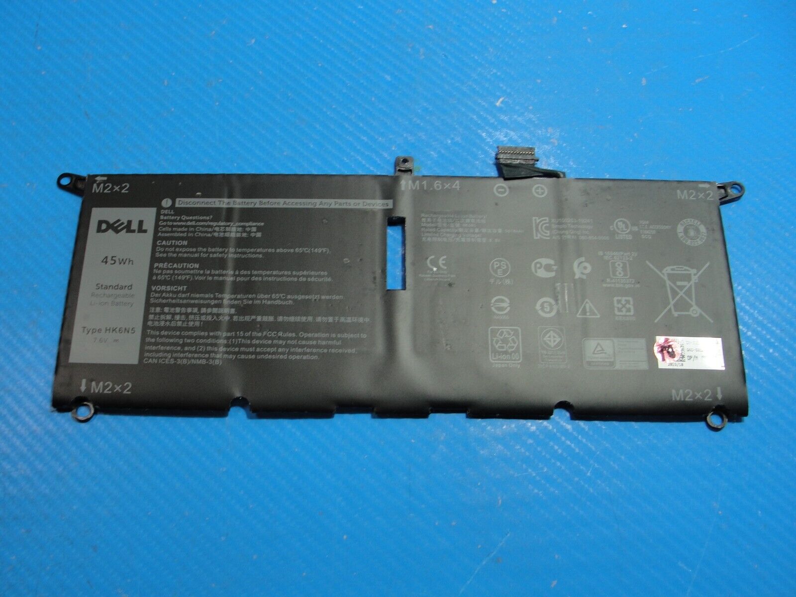 Dell Inspiron 13.3” 7391 2-in-1 OEM Battery 7.6V 45Wh 5618mAh WDK63 HK6N5