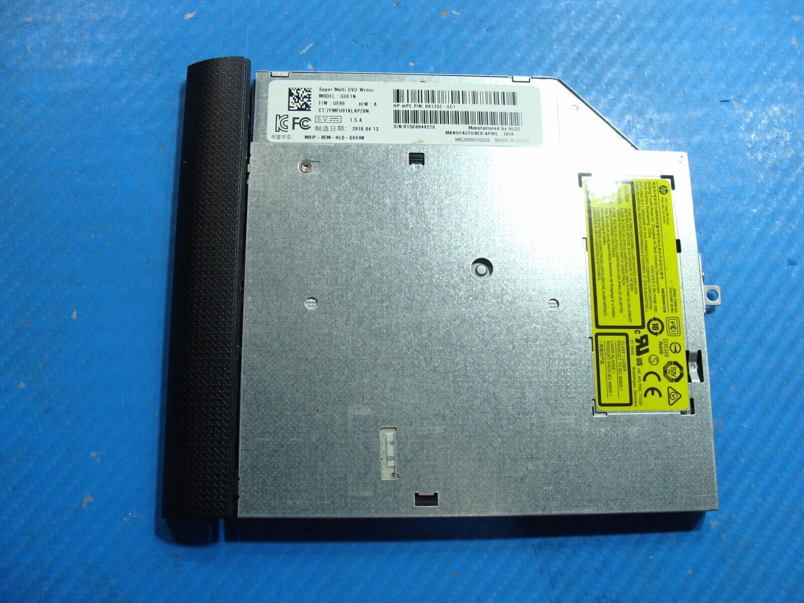 HP 15.6” 15-bs234wm OEM Laptop Super Multi DVD Burner Drive DA-8AESH 919785-HC0