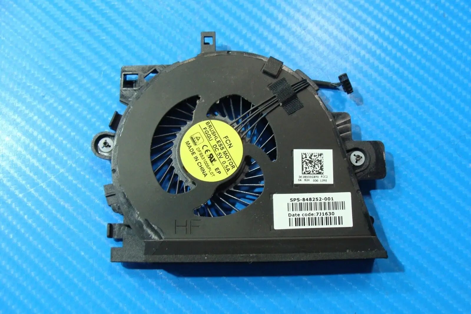 HP ZBook 15.6” 15 G3 Genuine Laptop CPU Cooling Fan 848252-001 DC28000GXF0