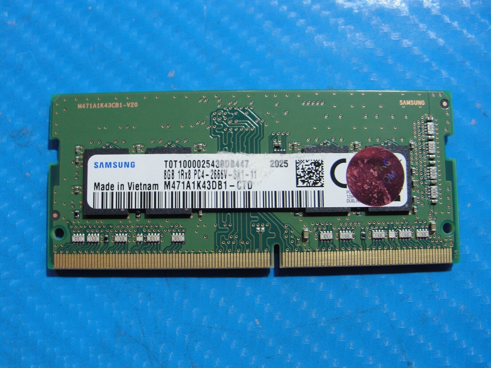 Lenovo E15 Samsung 8GB 1Rx8 PC4-2666V Memory RAM SO-DIMM M471A1K43DB1-CTD