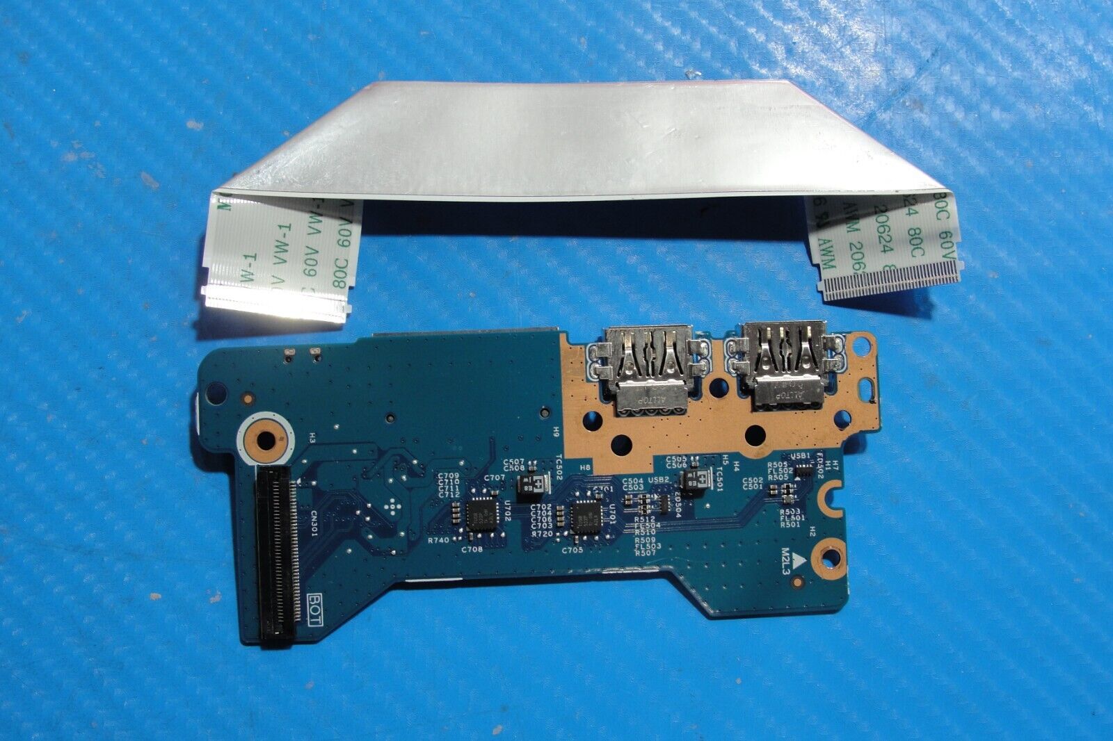 Lenovo IdeaPad Flex 5-14ARE05 81X2 USB Card Reader Board w/Cable 448.0K110.0021