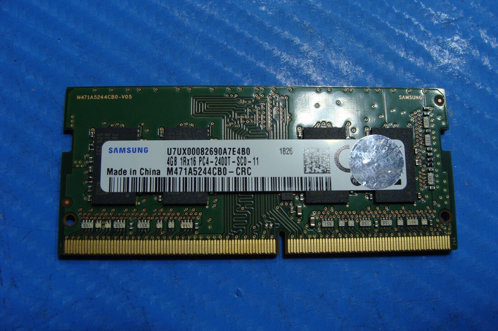 Samsung NP750QUA-K01US Samsung SO-DIMM Memory Ram 4gb pc4-2400t M471A5244CB0-CRC