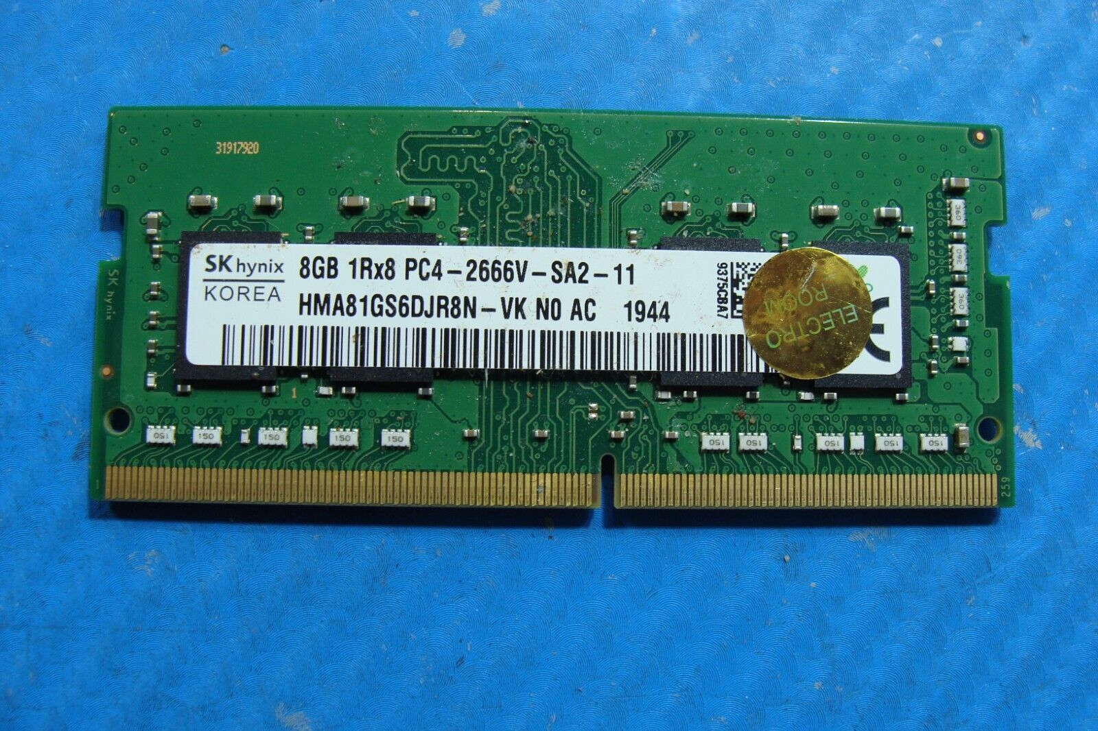 HP 14-dq1039wm SK Hynix 8GB 1Rx8 PC4-2666V Memory RAM SO-DIMM HMA81GS6DJR8N-VK