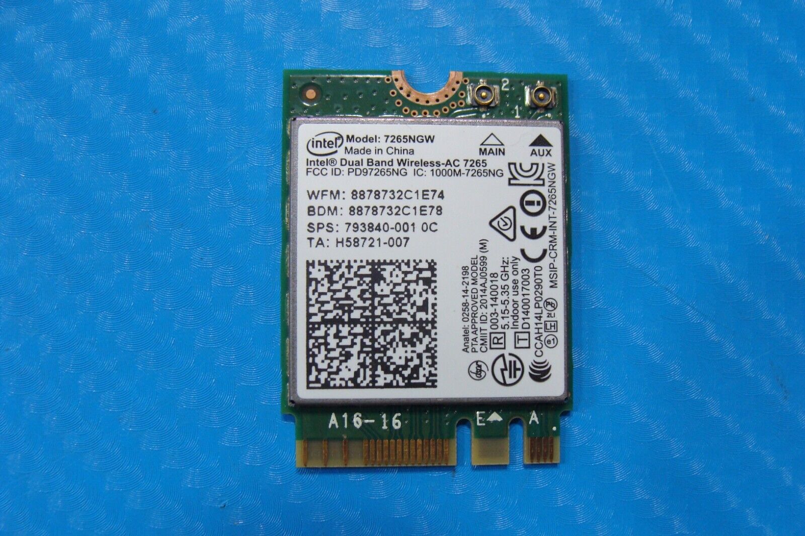 HP Omen 17.3” 17-w253dx Genuine Laptop WiFi Wireless Card 7265NGW 793840-001