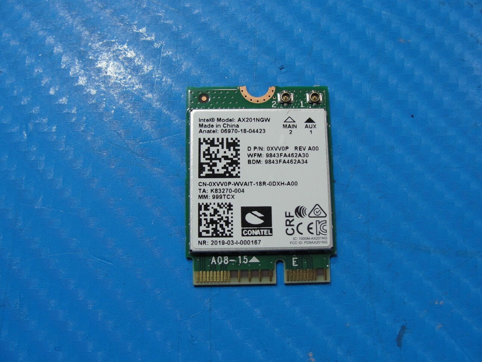 Dell Latitude 14” 5420 Genuine Laptop WiFi Wireless Card AX201NGW XVV0P