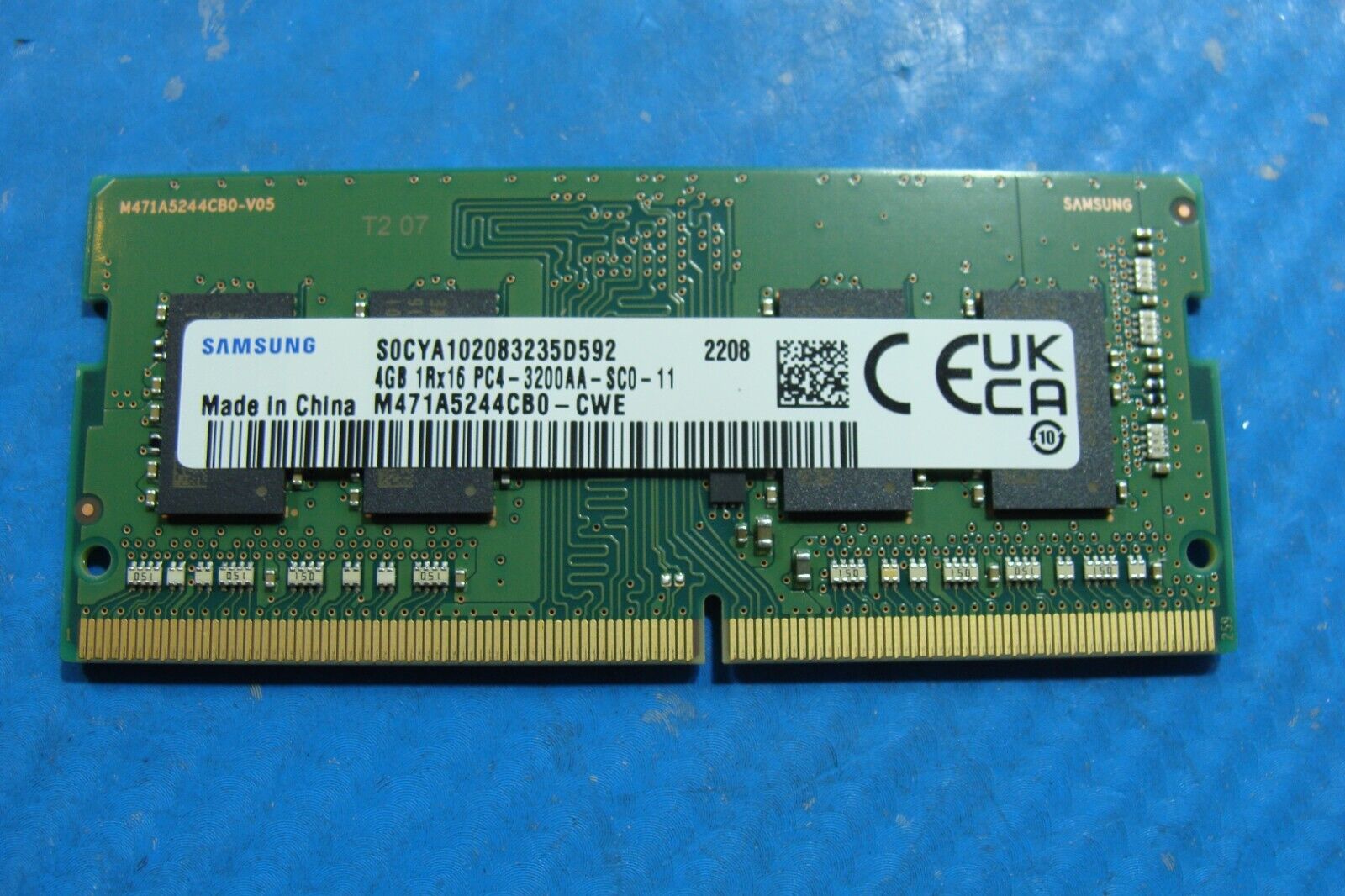 HP 14-fq0110wm Samsung 4GB 1Rx16 PC4-3200AA Memory RAM SO-DIMM M471A5244CB0-CWE