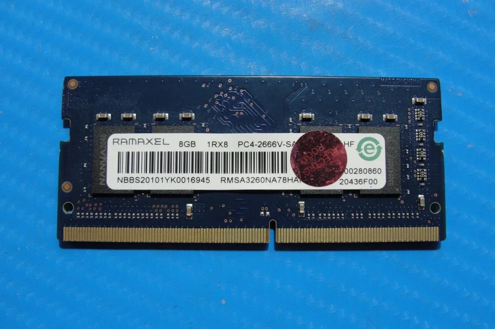 HP 15t-dy100 Ramaxel 8GB 1Rx8 PC4-2666V Memory RAM SO-DIMM RMSA3260NA78HAF-2666