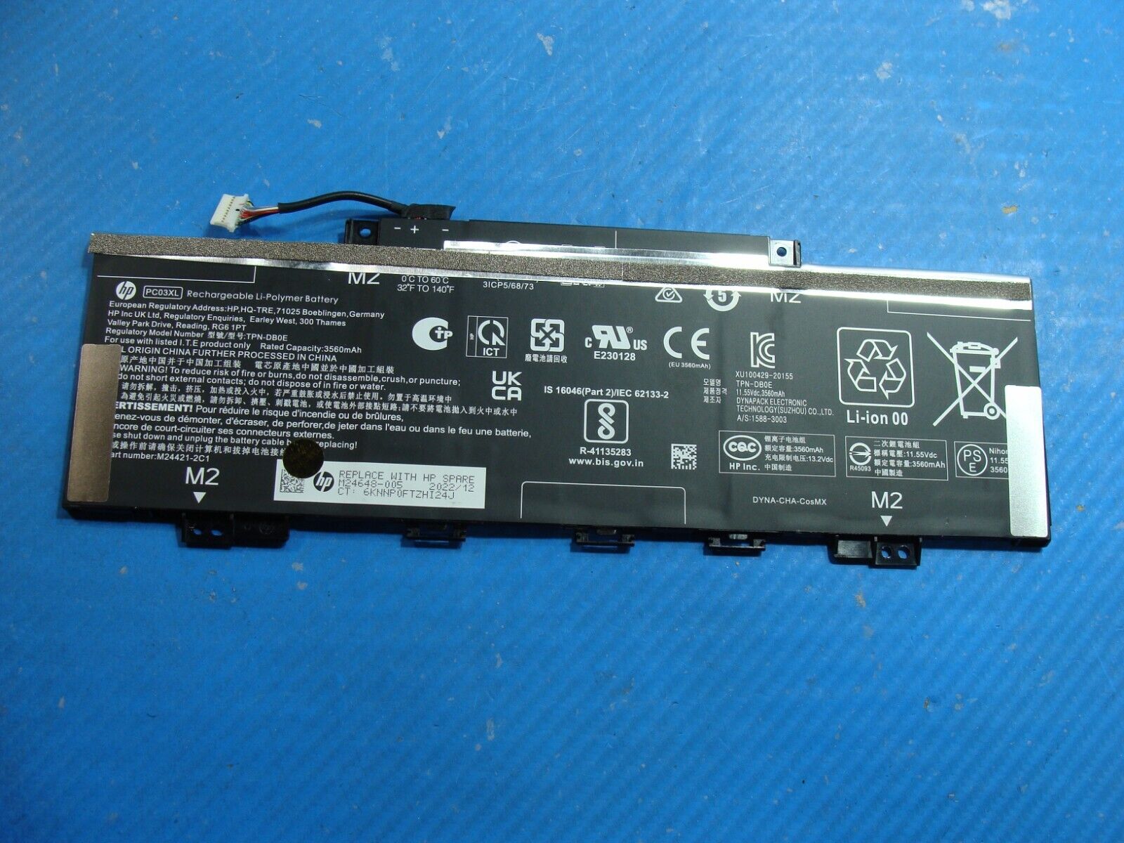 HP Pavilion x360 2-in-1 14” 14-ek0033dx Battery 11.55V 3560mAh PC03XL M24648-005