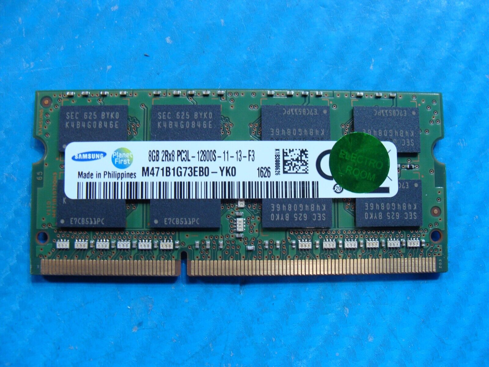 Lenovo T460 Samsung 8GB 2Rx8 PC3L-12800S Memory RAM SO-DIMM M471B1G73EB0-YK0