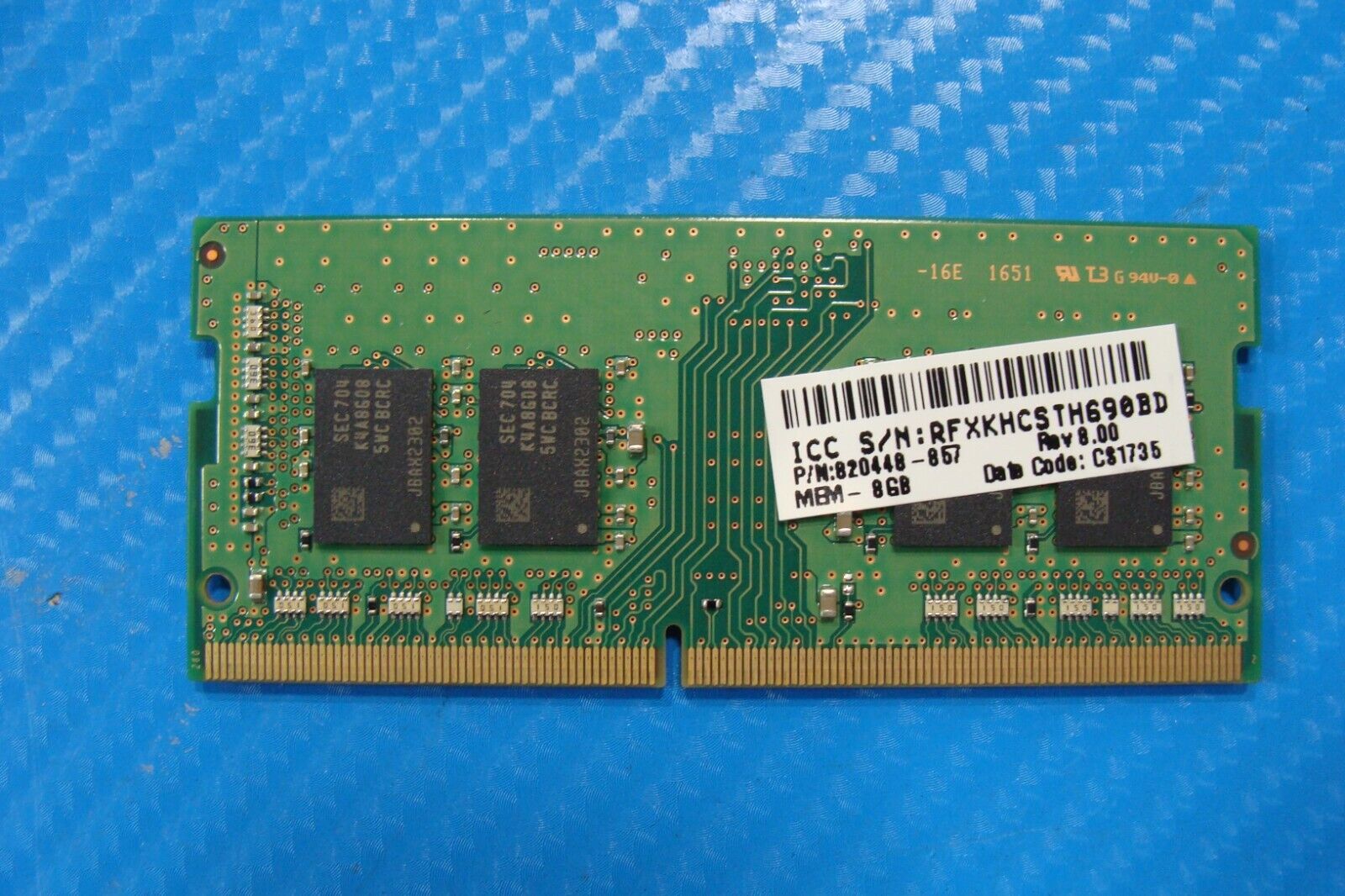 HP m7-u109dx Samsung 8GB 1Rx8 PC4-2400T Memory RAM SO-DIMM M471A1K43CB1-CRC