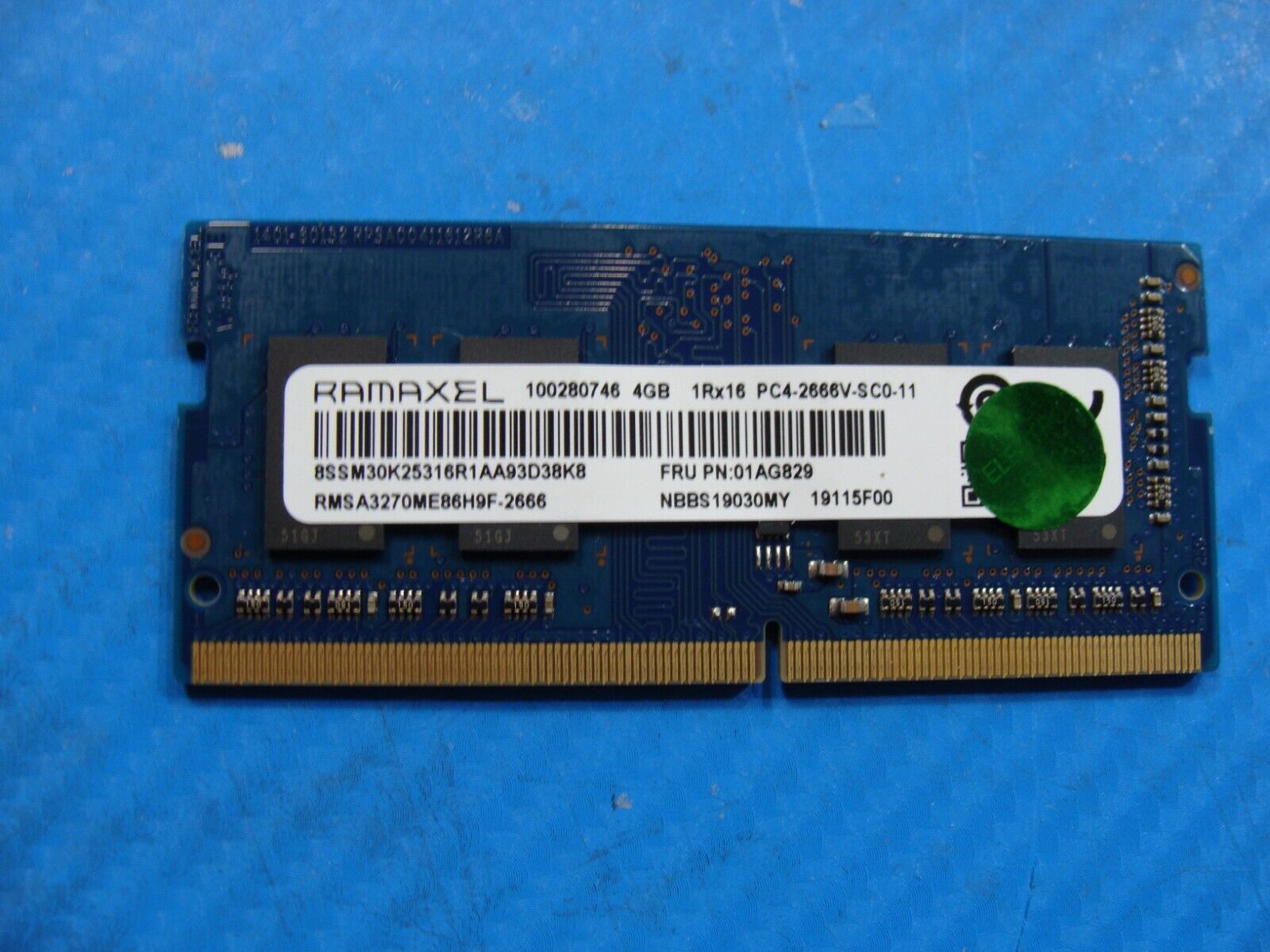 Lenovo S340-15IWL 81N8 Ramaxel 4GB 1Rx8 Memory RAM SO-DIMM RMSA3270ME86H9F-2666