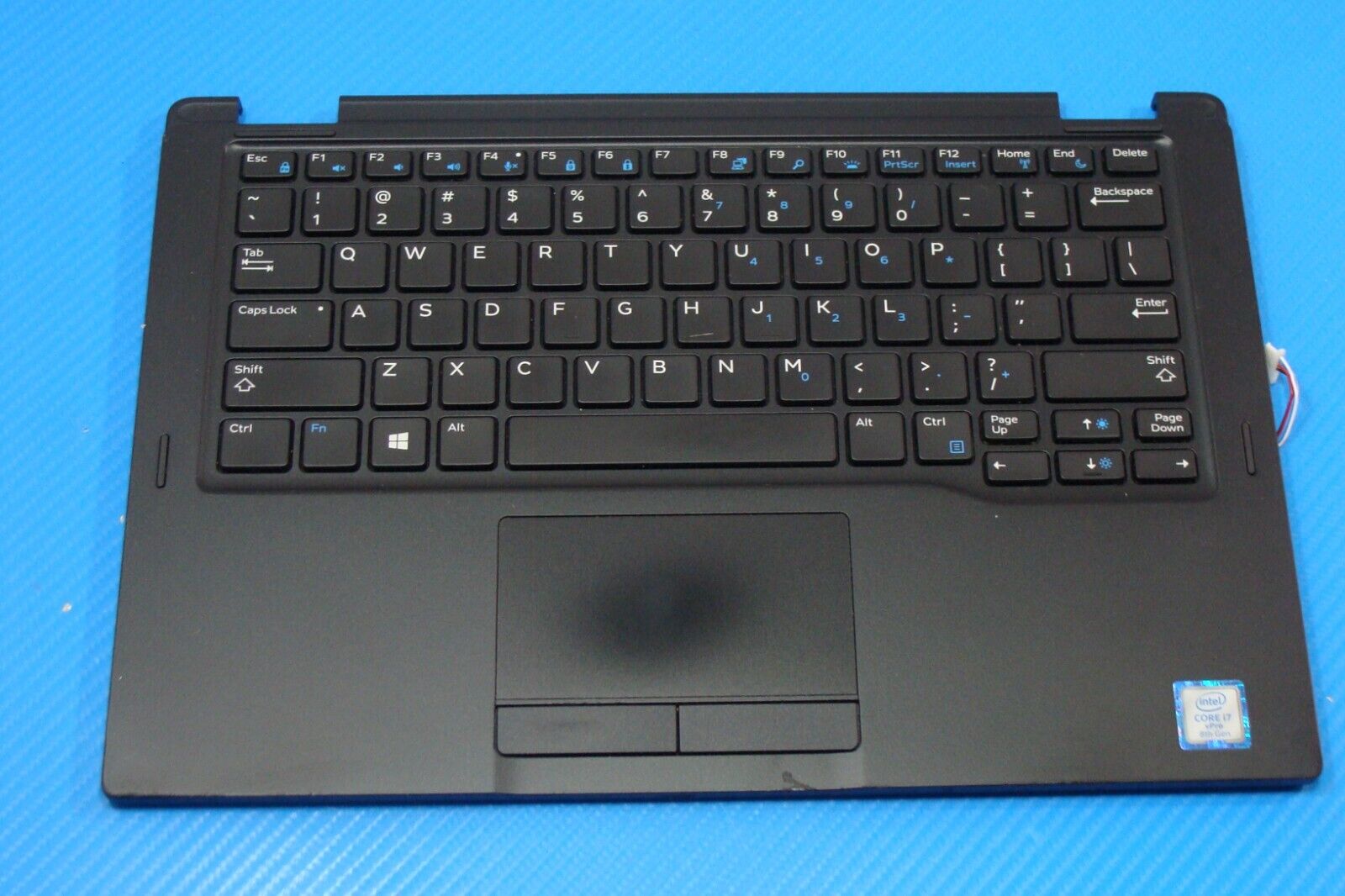 Dell Latitude 13.3” 7390 2-in-1 OEM Palmrest w/TouchPad Backlit Keyboard A167QF