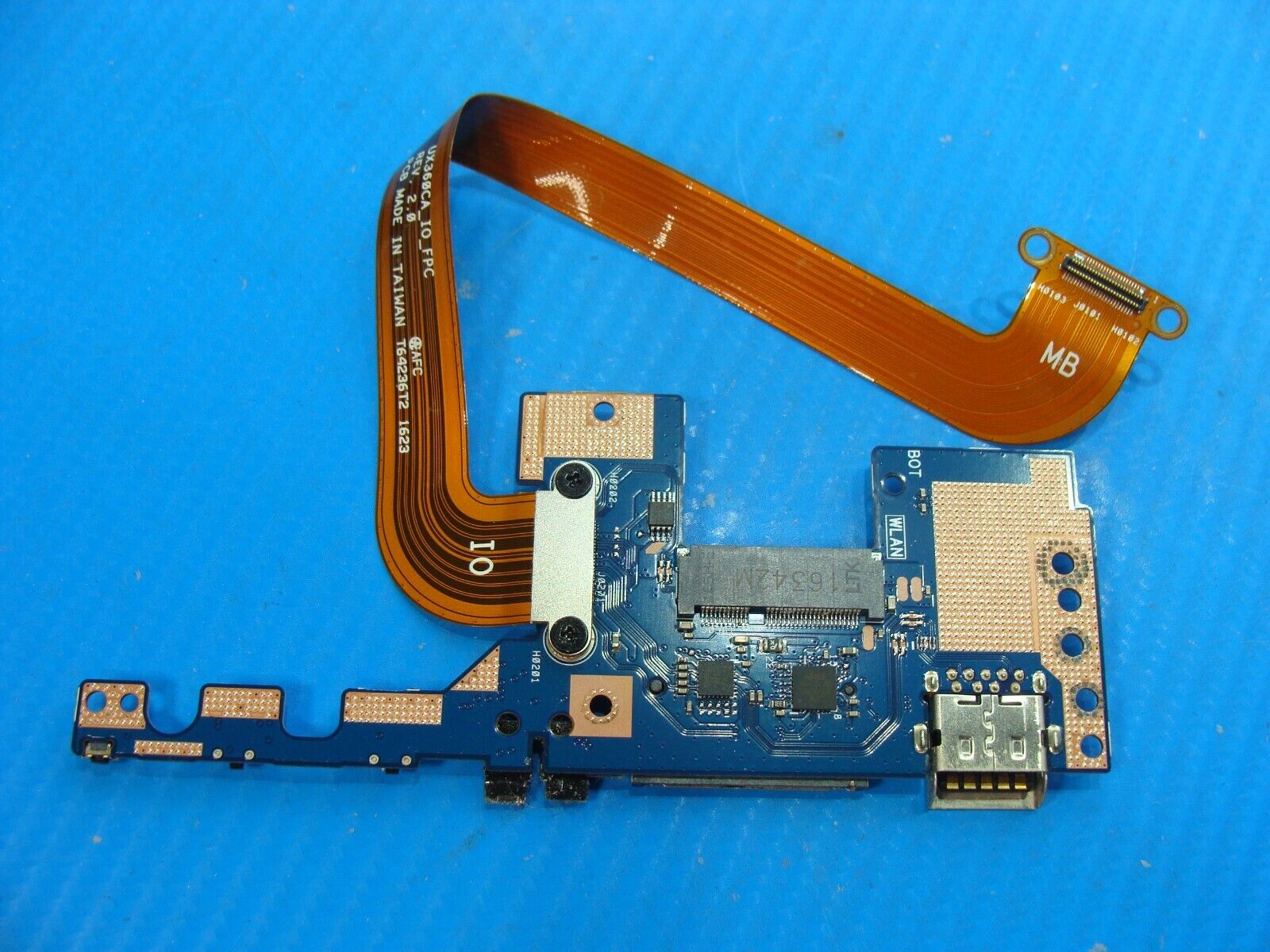 Asus ZenBook Flip UX360CAK USB Audio Card Reader Board w/Cable 60NB0BA0-IO2020