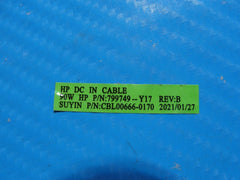 HP 15-dy2039ms 15.6" Genuine Laptop DC IN Power Jack w/Cable 799749-Y17