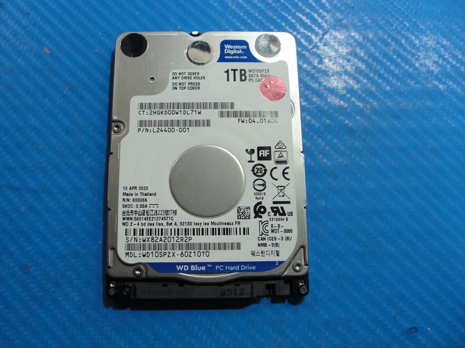 HP 15t-da200 WD Blue 1TB SATA 2.5