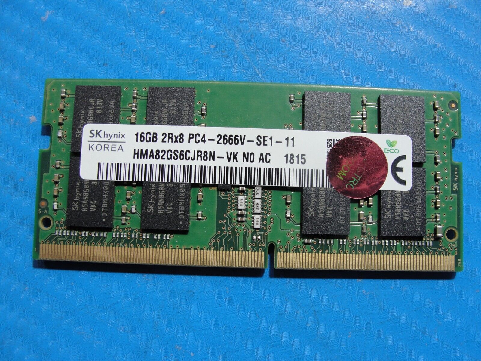 HP 15m-bp112dx SK Hynix 16GB 2Rx8 PC4-2666V SO-DIMM Memory RAM HMA82GS6CJR8N-VK