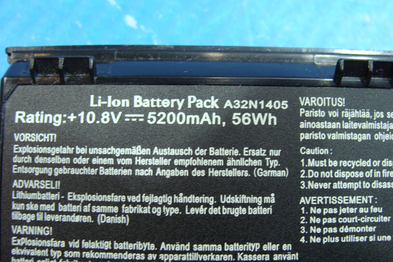 Asus ROG 15.6” G551VW-DS71 Laptop Battery 10.8V 56Wh 5200mAh A32N1405