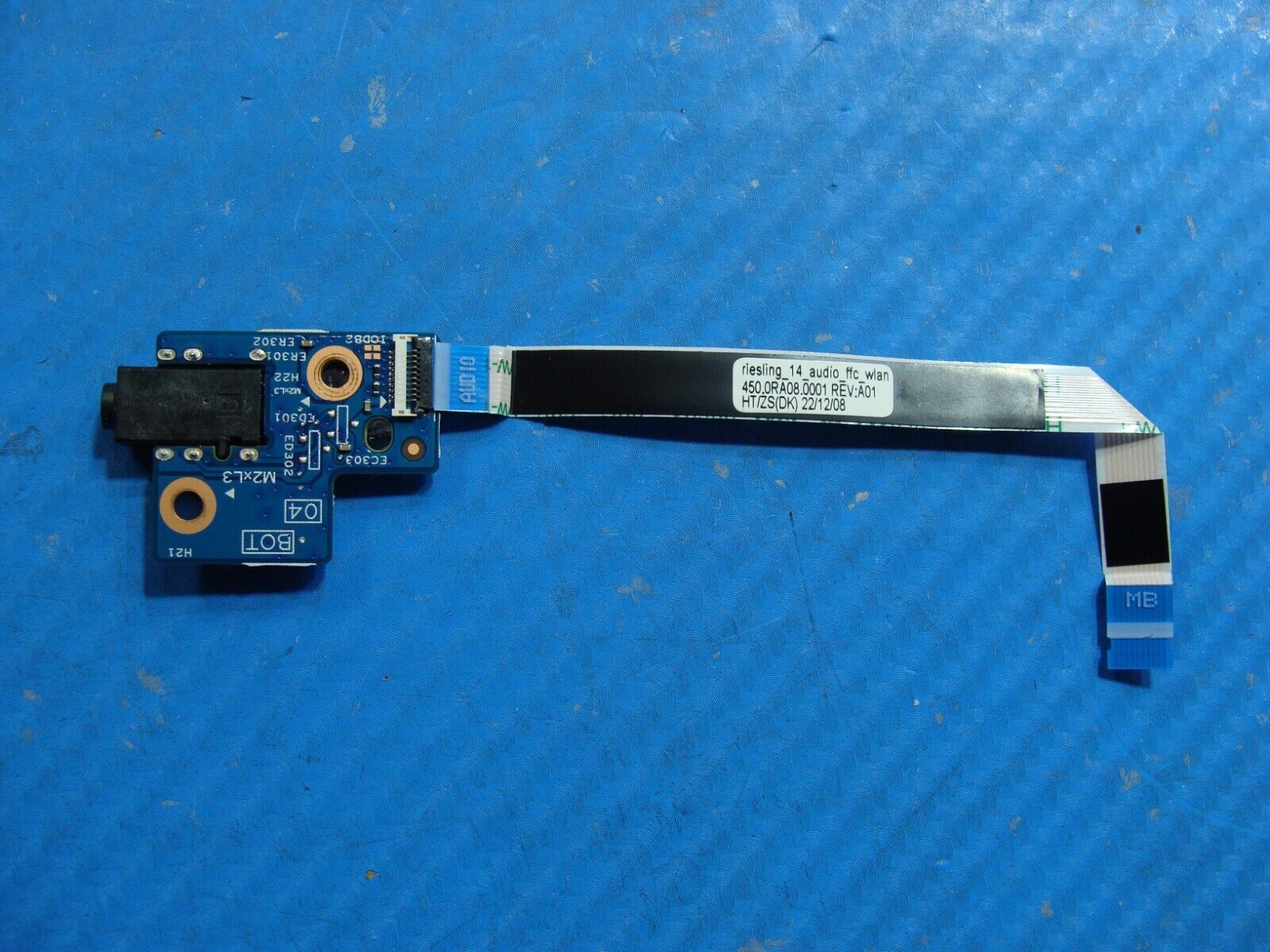 HP Pavilion x360 2-in-1 14” 14-ek0033dx OEM Audio Board w/Cable 448.0RA01.0011