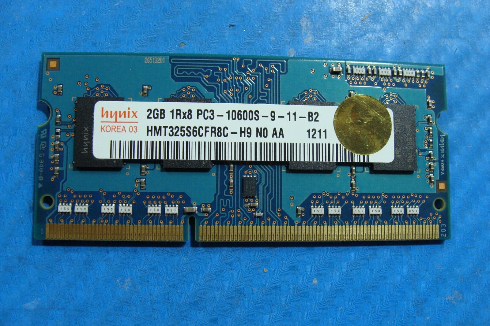 MacBook Pro A1278 Hynix 2GB So-Dimm Memory Ram PC3-10600S HMT325S6CFR8C-H9