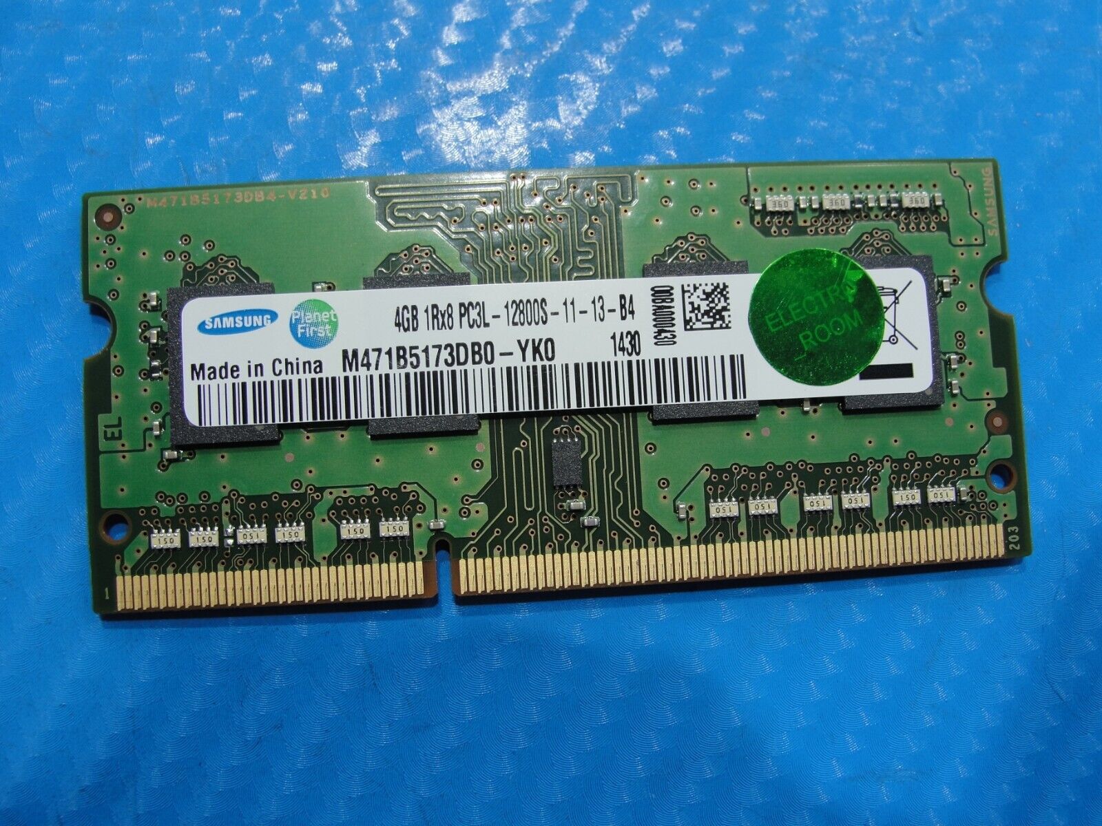 Dell 3542 Samsung 4Gb 1Rx8 Memory Ram PC3L-12800S M471B5173DB0-YK0