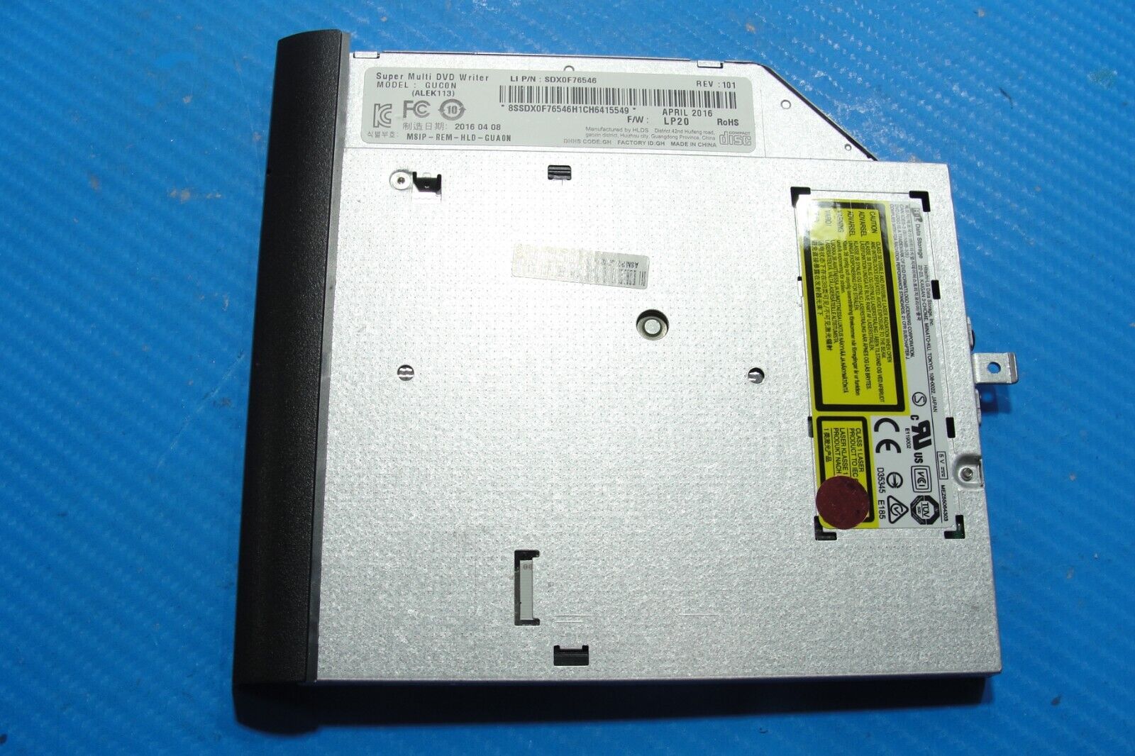 Lenovo ThinkPad 15.6” E560 OEM Laptop Super Multi DVD-RW Burner Drive GUC0N