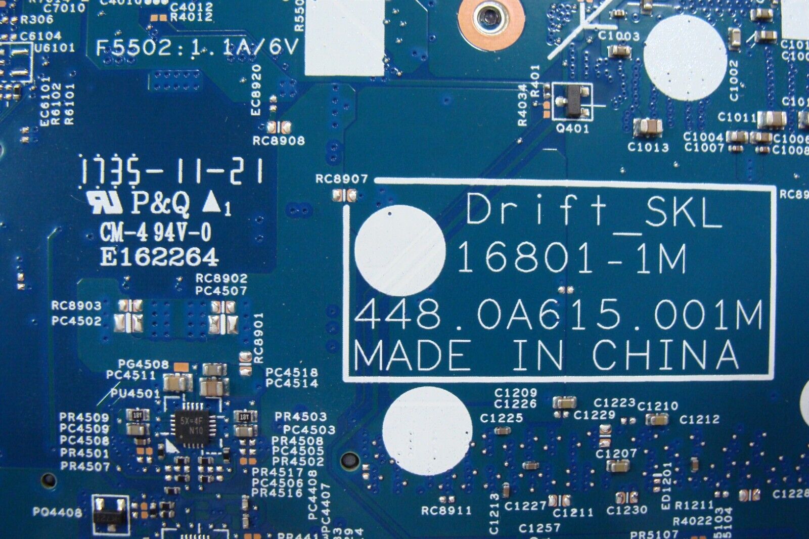 Acer Spin 13.3” SP513-51-53FC OEM i5-7200M 2.5GHz Motherboard 448.0A615.001