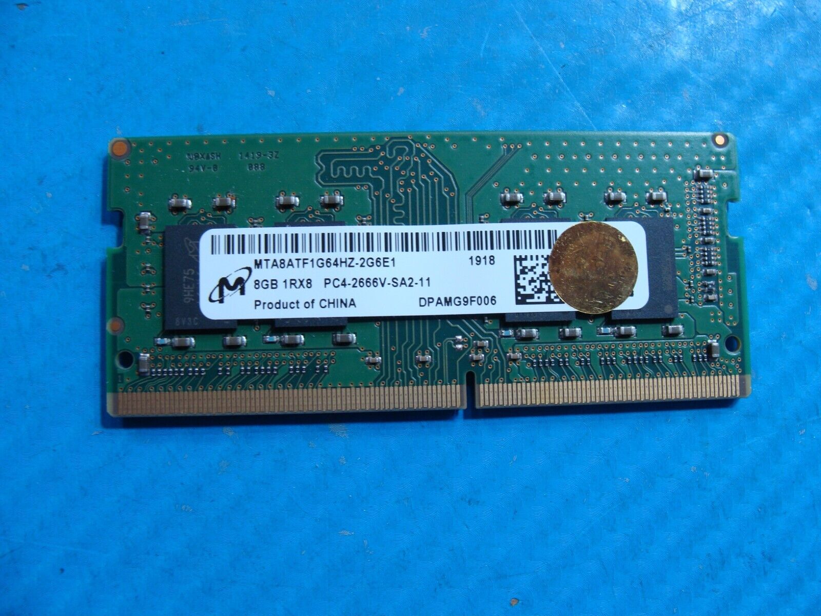 Dell 5500 Micron 8GB 1Rx8 PC4-2666V Memory RAM SO-DIMM MTA8ATF1G64HZ-2G6E1