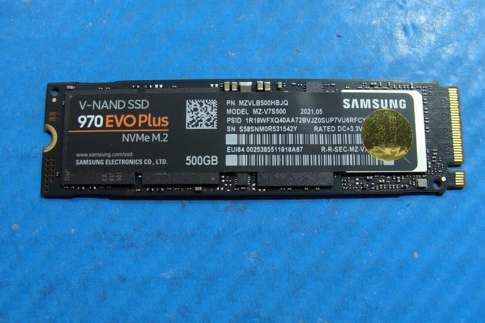 HP 840 G7 Samsung 970 EVO Plus 500GB M.2 SSD Solid State Drive MZVLB500HBJQ