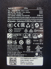 130w Dell PA-4E OEM LA130PM121 DA130PE1-00 Genuine Laptop AC adapter Charger