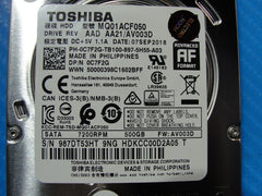 Dell 5590 Toshiba 500GB 2.5" 7200RPM SATA HDD Hard Drive MQ01ACF050 C7F2G